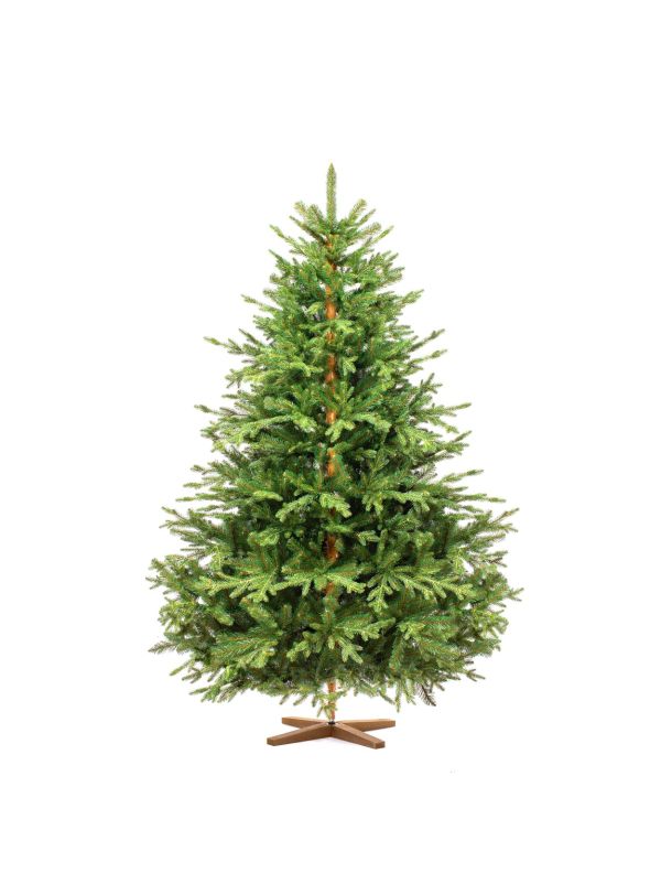 Jodła alpejska FairyTrees FT33-180 – sztuczna choinka z charakterystycznym kształtem dzwonka, który podkreśla jej elegancki wygląd.