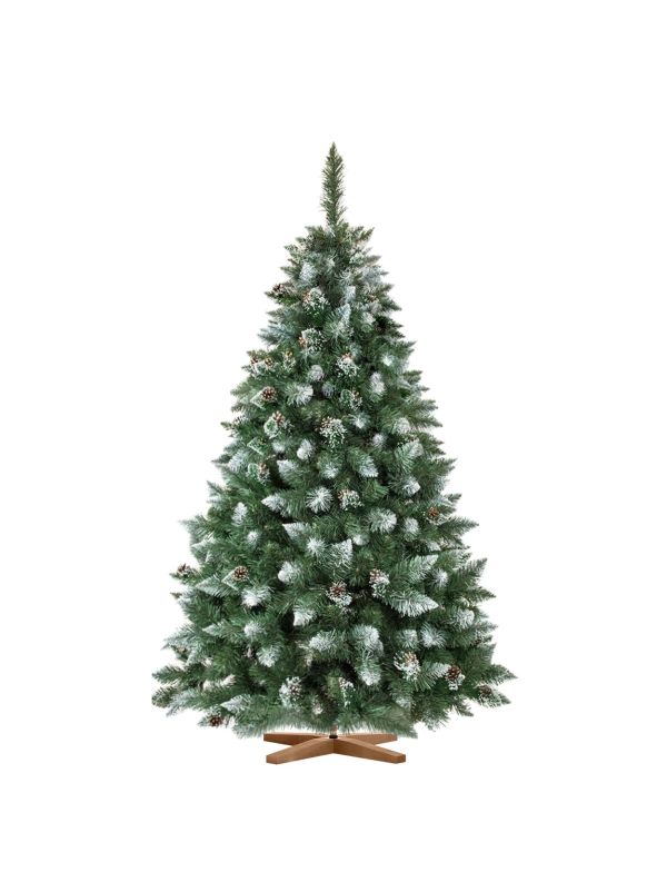 Sztuczna choinka sosna naturalna ośnieżona FairyTrees FT04 180 cm