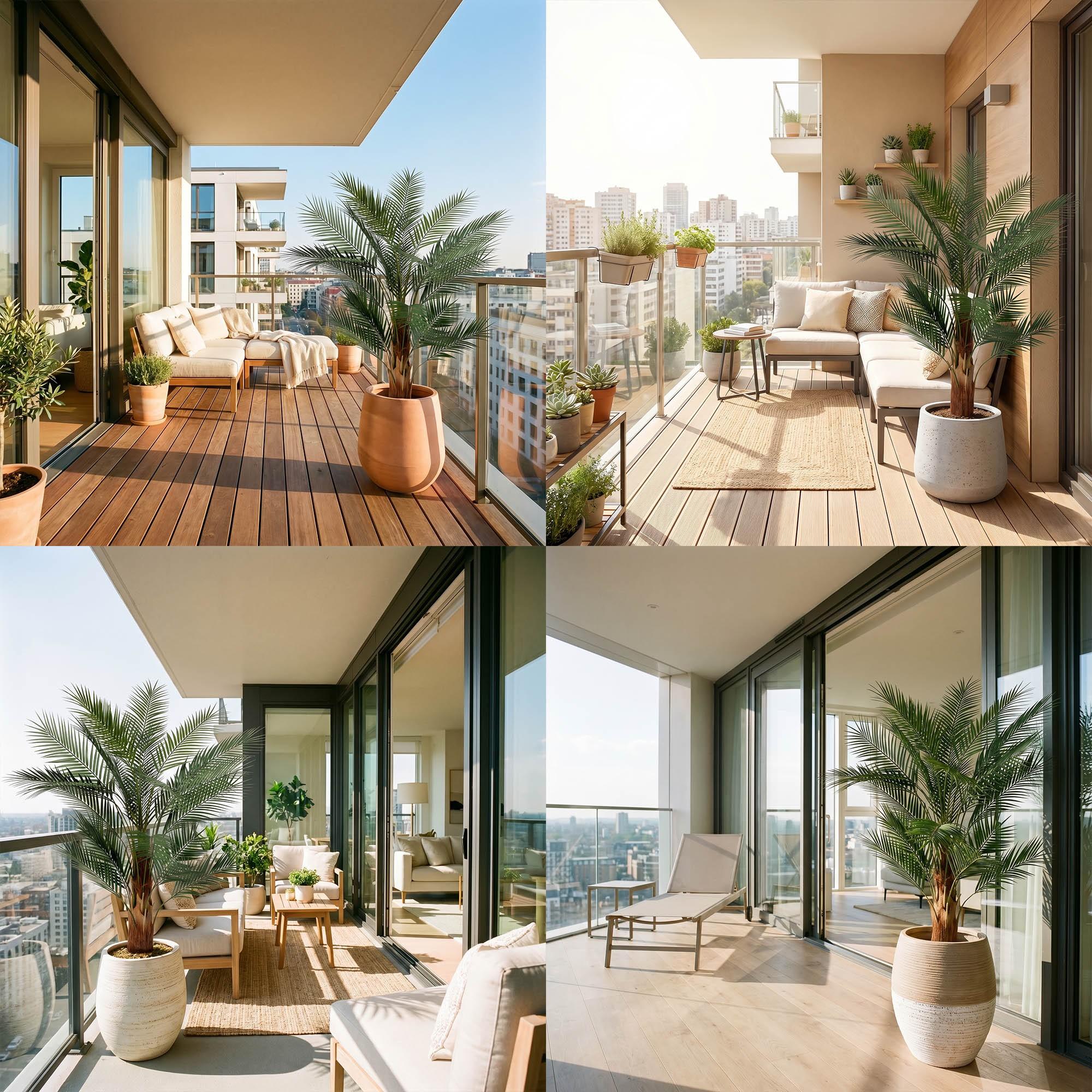 Sztuczna monstera na pniu 160 cm FairyTrees jako dekoracja wnętrza w r&oacute;żnych aranżacjach, dopasowana do nowoczesnych przestrzeni.